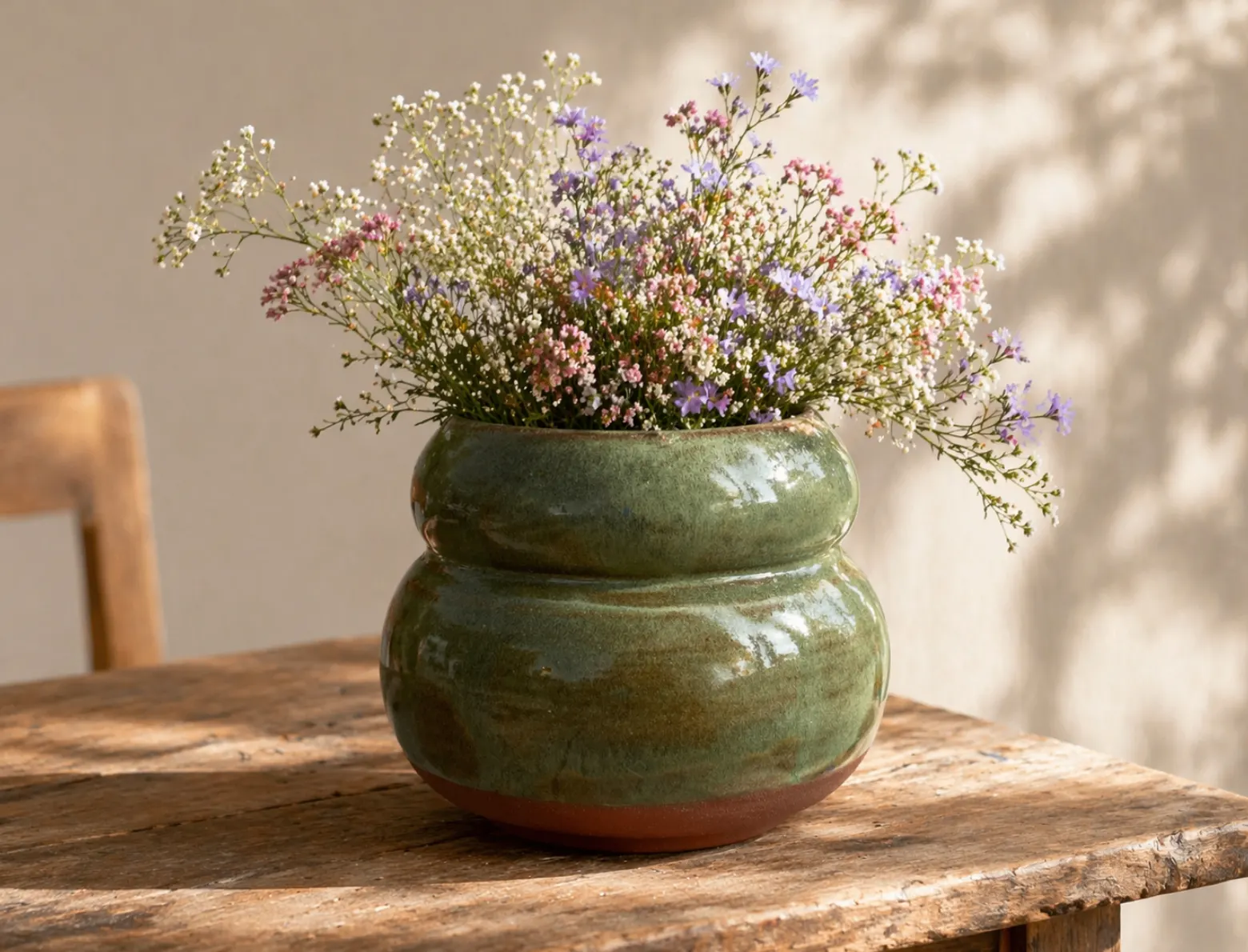 Green vase